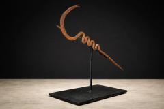 Kirdi Forged Iron Currency Sculptural Tribal Blade West Central Cameroon - 4525278