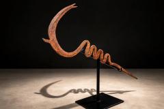 Kirdi Forged Iron Currency Sculptural Tribal Blade West Central Cameroon - 4525279