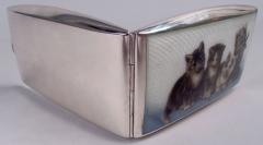 Kitties Kitties Kitties Cigarette Case with Preening Pinup Felines - 4338548