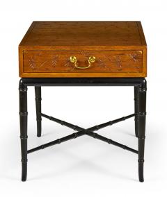Kittinger Company Hollywood Regency Faux Bamboo Dandelion Design End Table - 4655468
