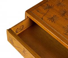 Kittinger Company Hollywood Regency Faux Bamboo Dandelion Design End Table - 4655474