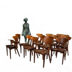 Kj rulff Rasmussen 14 Teak Chairs by Richard Jensen Kj rulff Rasmussen made by A Hansen S n  - 3296063