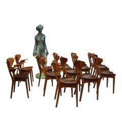 Kj rulff Rasmussen 14 Teak Chairs by Richard Jensen Kj rulff Rasmussen made by A Hansen S n  - 3296066