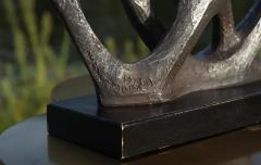 Klara Sever Klara Sever for Austin Productions Gunmetal Plaster on Black Base Menorah - 4309058