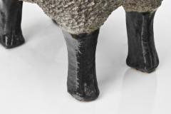 Klas G ran Klaesson Sheep Sculpture in Stoneware Sweden 1991 - 4174374