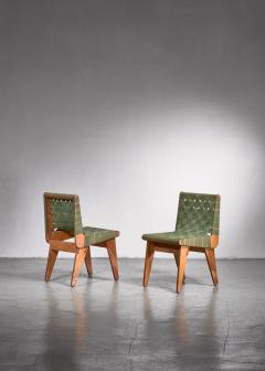 Klaus Grabe Klaus Grabe pair of webbed side chairs - 1702354