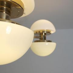 Klaus Michalik Nordic Modern Sizable Bau Chandelier Brass Glass Klaus Michalik Orno 1980s - 4600213