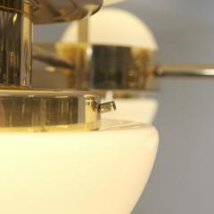 Klaus Michalik Nordic Modern Sizable Bau Chandelier Brass Glass Klaus Michalik Orno 1980s - 4600221