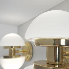 Klaus Michalik Pair of Bau Wall Lamps in Brass Klaus Michalik Orno 1980s - 4588053