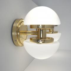 Klaus Michalik Pair of Bau Wall Lamps in Brass Klaus Michalik Orno 1980s - 4588056