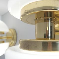 Klaus Michalik Pair of Bau Wall Lamps in Brass Klaus Michalik Orno 1980s - 4588057