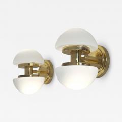 Klaus Michalik Pair of Bau Wall Lamps in Brass Klaus Michalik Orno 1980s - 4588981