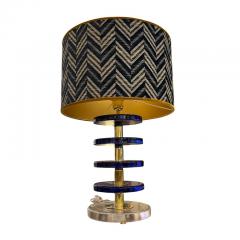 Klein Blue Murano Disc Lamps - 4026441