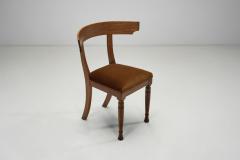 Klismos Inspired Oak Chair with Upholstered Seat Denmark ca 1900 - 4411074