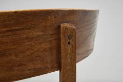 Klismos Inspired Oak Chair with Upholstered Seat Denmark ca 1900 - 4411077