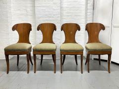 Klismos Style Walnut Dining Chairs Set of 4 - 3203236