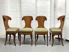 Klismos Style Walnut Dining Chairs Set of 4 - 3203238