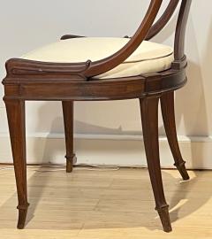 Klismos rare set of 8 solid mahogany dinning chairs - 2888455