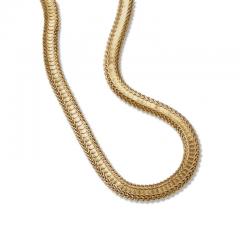 Knitted Victorian 18K Gold Chain Necklace - 3091844