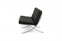 Knoll American Contemporary Barcelona Black Leather Sofa - 4652426