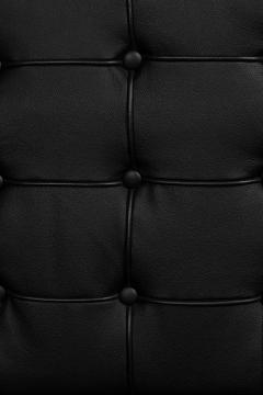 Knoll American Contemporary Barcelona Black Leather Sofa - 4652429