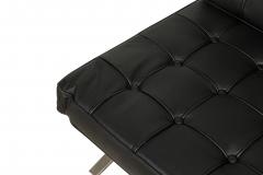 Knoll American Contemporary Barcelona Black Leather Sofa - 4652430