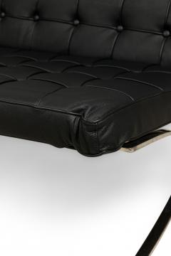 Knoll American Contemporary Barcelona Black Leather Sofa - 4652431