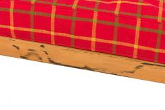 Knoll Associates Mid Century American Red Plaid Upholstered Platform Daybed - 4650302