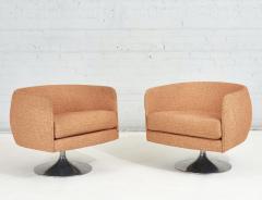 Knoll Joseph DUrso Pair Swivel Lounge Chairs 1960 - 2665073