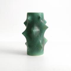 Knud Basse KNUD BASSE FOR MICHAEL ANDERSEN SON ROSE THORN VASE SINGLE GREEN  - 1939334