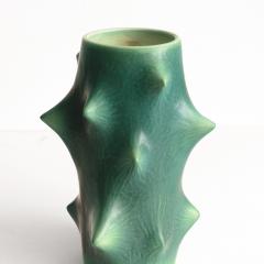 Knud Basse KNUD BASSE FOR MICHAEL ANDERSEN SON ROSE THORN VASE SINGLE GREEN  - 1939337