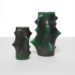 Knud Basse ROSE THORN VASES DARK GREEN BY KNUD BASSE FOR MICHAEL ANDERSEN SON - 841876