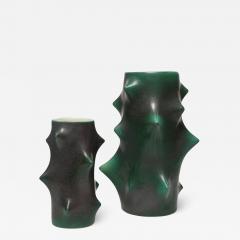 Knud Basse ROSE THORN VASES DARK GREEN BY KNUD BASSE FOR MICHAEL ANDERSEN SON - 843672