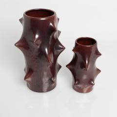 Knud Basse ROSE THORN VASES IN RED BY KNUD BASSE FOR MICHAEL ANDERSEN SON - 841866