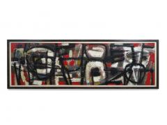 Knud H rup Enamel on Copper Abstract Expressionist Painting c 1960s - 4125477