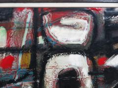 Knud H rup Enamel on Copper Abstract Expressionist Painting c 1960s - 4125482
