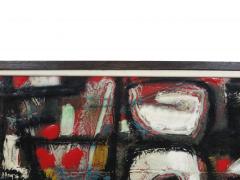 Knud H rup Enamel on Copper Abstract Expressionist Painting c 1960s - 4125486