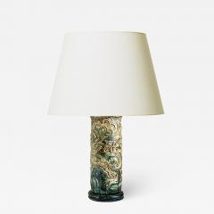 Knud Kyhn Exceptional Table Lamp with Leapijg Gazelle Relief by Knud Kyhn - 1259066