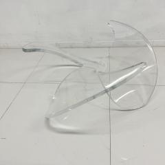 Knut Hesterberg 1970s Curved Lucite Round Coffee Table Propeller Style of Knut Hesterberg - 2945139