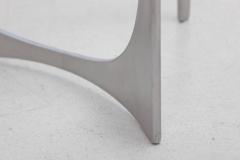 Knut Hesterberg Aluminum and Glass Coffee Table by Knut Hesterberg for Ronald Schmitt - 538661