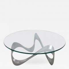 Knut Hesterberg Aluminum and Glass Snake Coffee Table by Knut Hesterberg for Ronald Schmitt - 540532