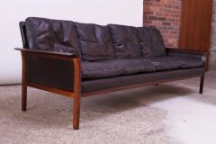 Knut S ter Leather and Rosewood Sofa Designed by Knut S ter for Vatne M bler - 1314578