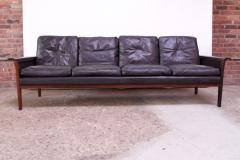 Knut S ter Leather and Rosewood Sofa Designed by Knut S ter for Vatne M bler - 1314581