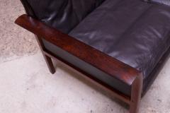 Knut S ter Leather and Rosewood Sofa Designed by Knut S ter for Vatne M bler - 1314584