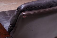 Knut S ter Leather and Rosewood Sofa Designed by Knut S ter for Vatne M bler - 1314586