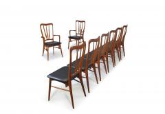 Koefoeds Hornslet Niels Koefoed Ingrid Teak Danish Dining Chairs Set of 8 Restored - 3996202