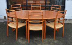 Koefoeds Hornslet Rare Teak Gateleg Dining Table w Spider Legs by Koefoeds Hornslet - 2068043