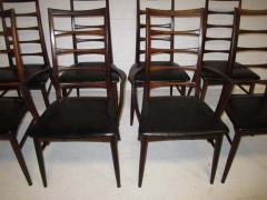 Koefoeds Hornslet Set of Eight Solid Rosewood Koefoeds Hornslet Dining Chairs Danish Modern - 1506880