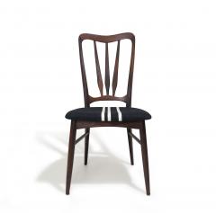 Koefoeds Hornslet Six 6 Niels Koefoed for Koefoeds Hornslet Sculptural Rosewood Dining Chairs - 3989086