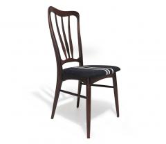 Koefoeds Hornslet Six 6 Niels Koefoed for Koefoeds Hornslet Sculptural Rosewood Dining Chairs - 3989088